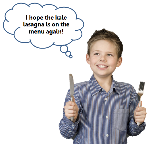 Boy with thought bubble