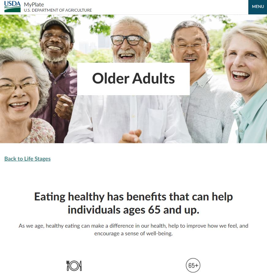 MyPlate Older Adults