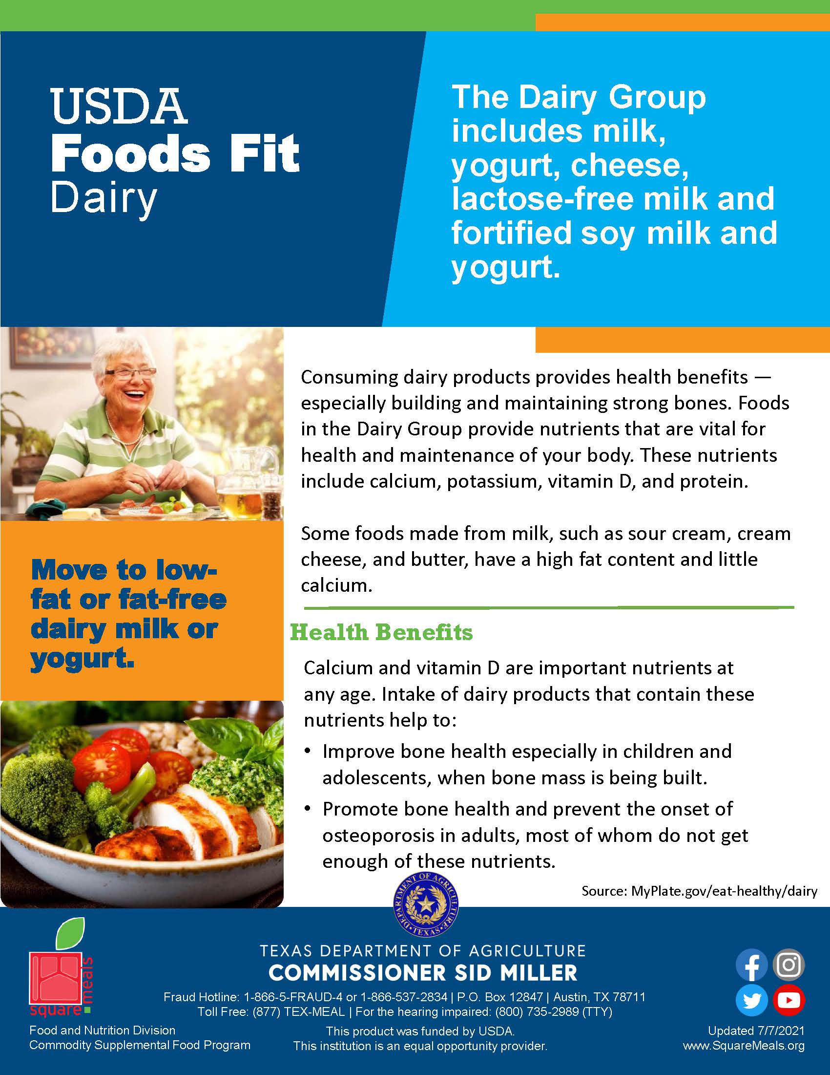 USDA Foods Fit - Dairy