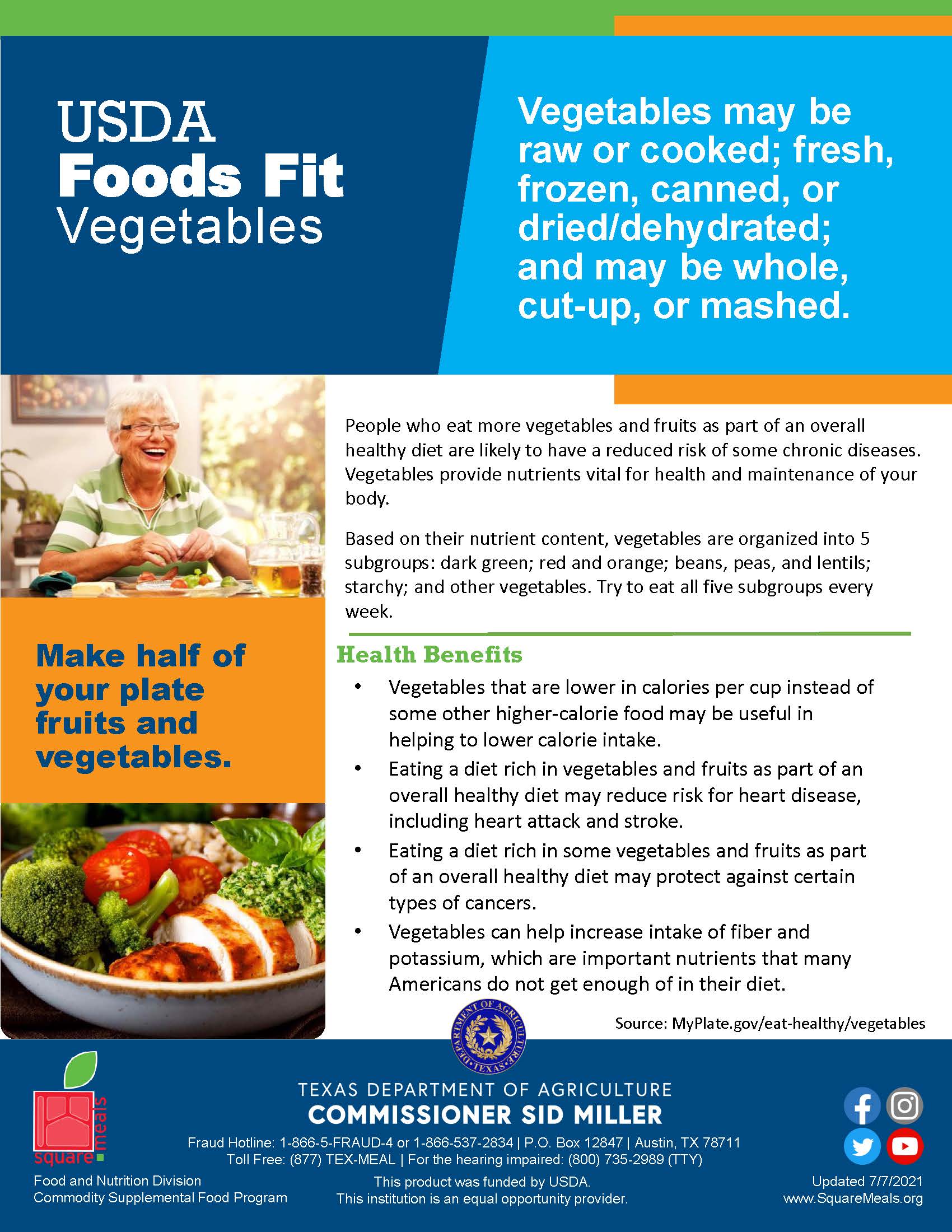 USDA Foods Fit - Vegetables