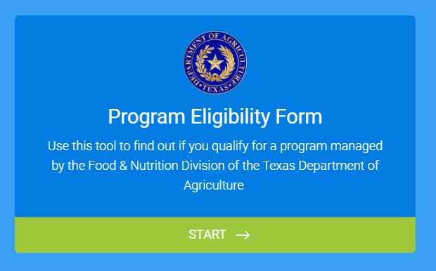 Program Eligibility Page