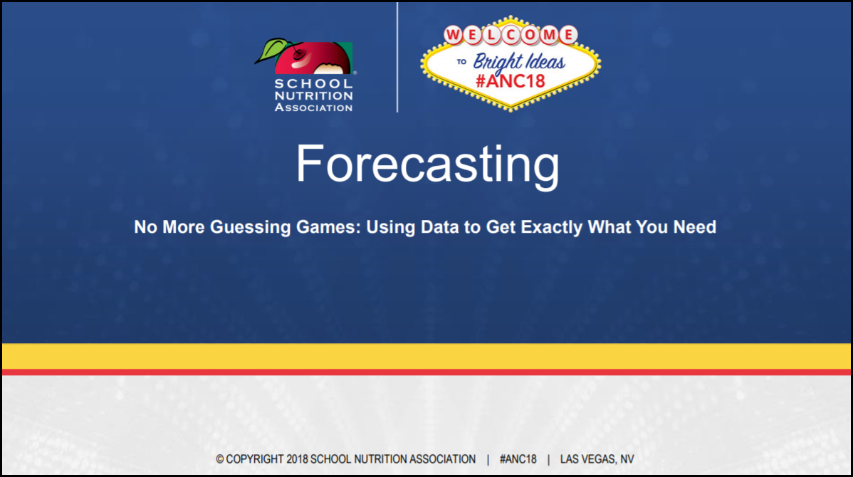 Forecasting: No More Guessing Games, Using Data to Get Exactly What You Need