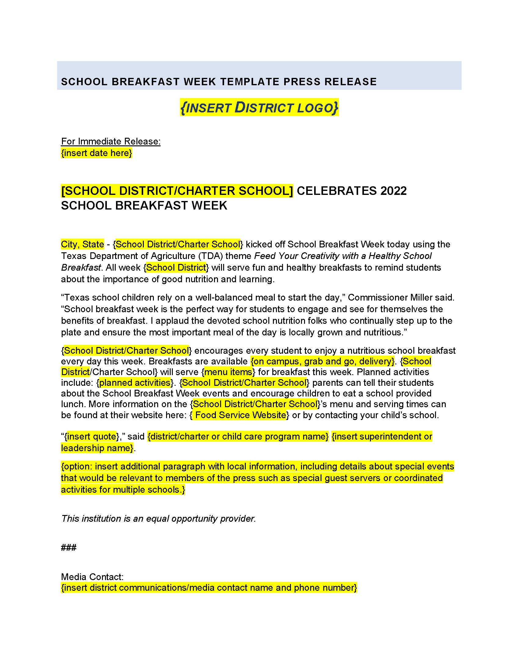 Press Release