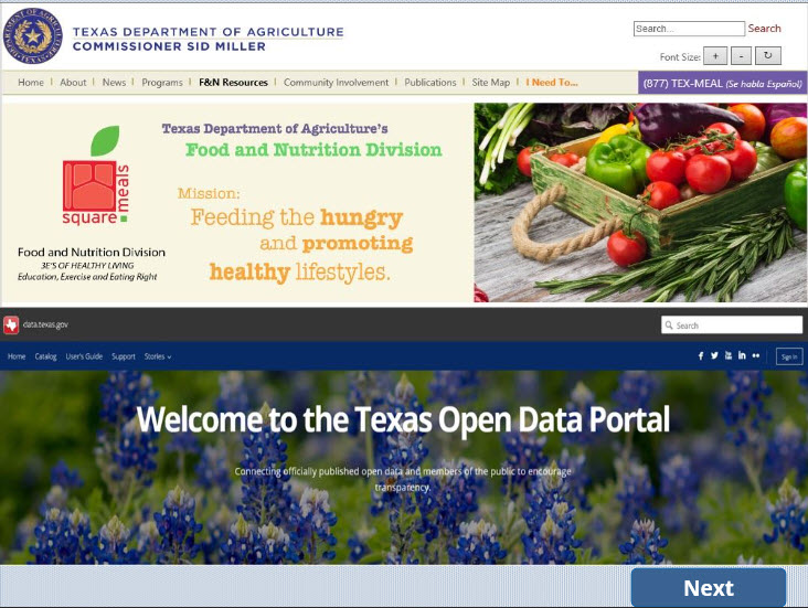 Open data portal training