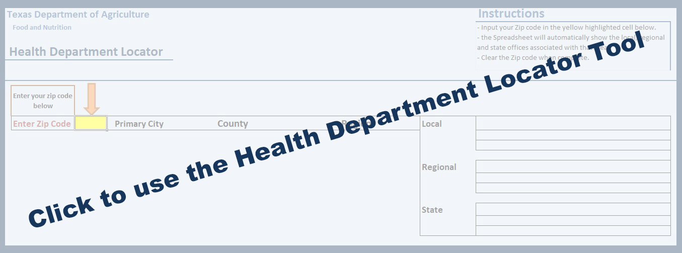 Health Inspector Locator Tool