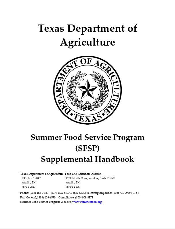 Summer Meal Programs