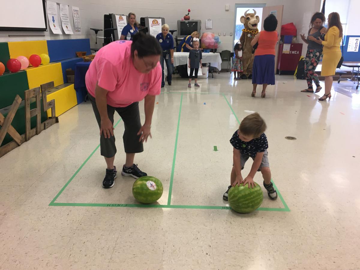 Watermelon rolling contest